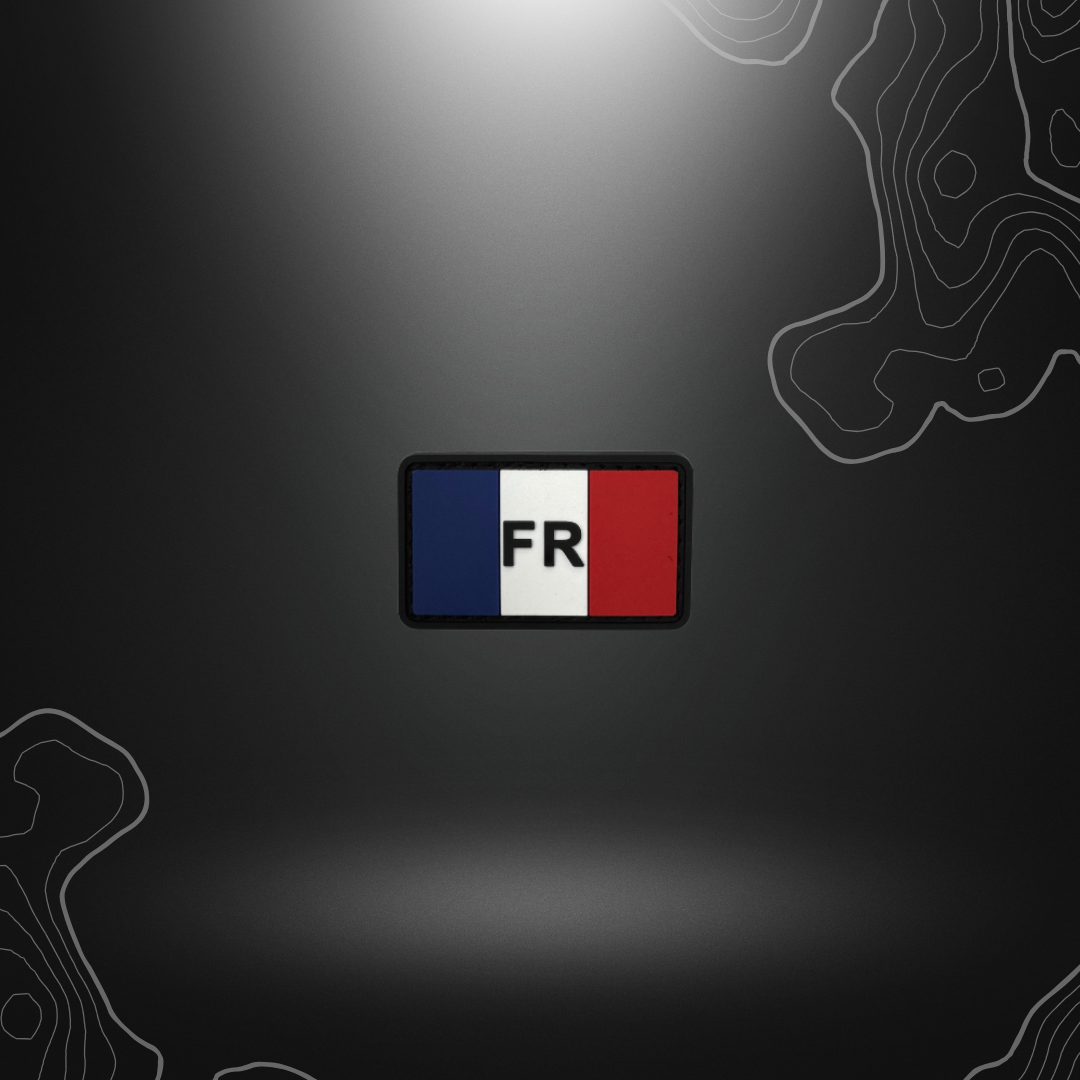 Mini patch du drapeau français en PVC