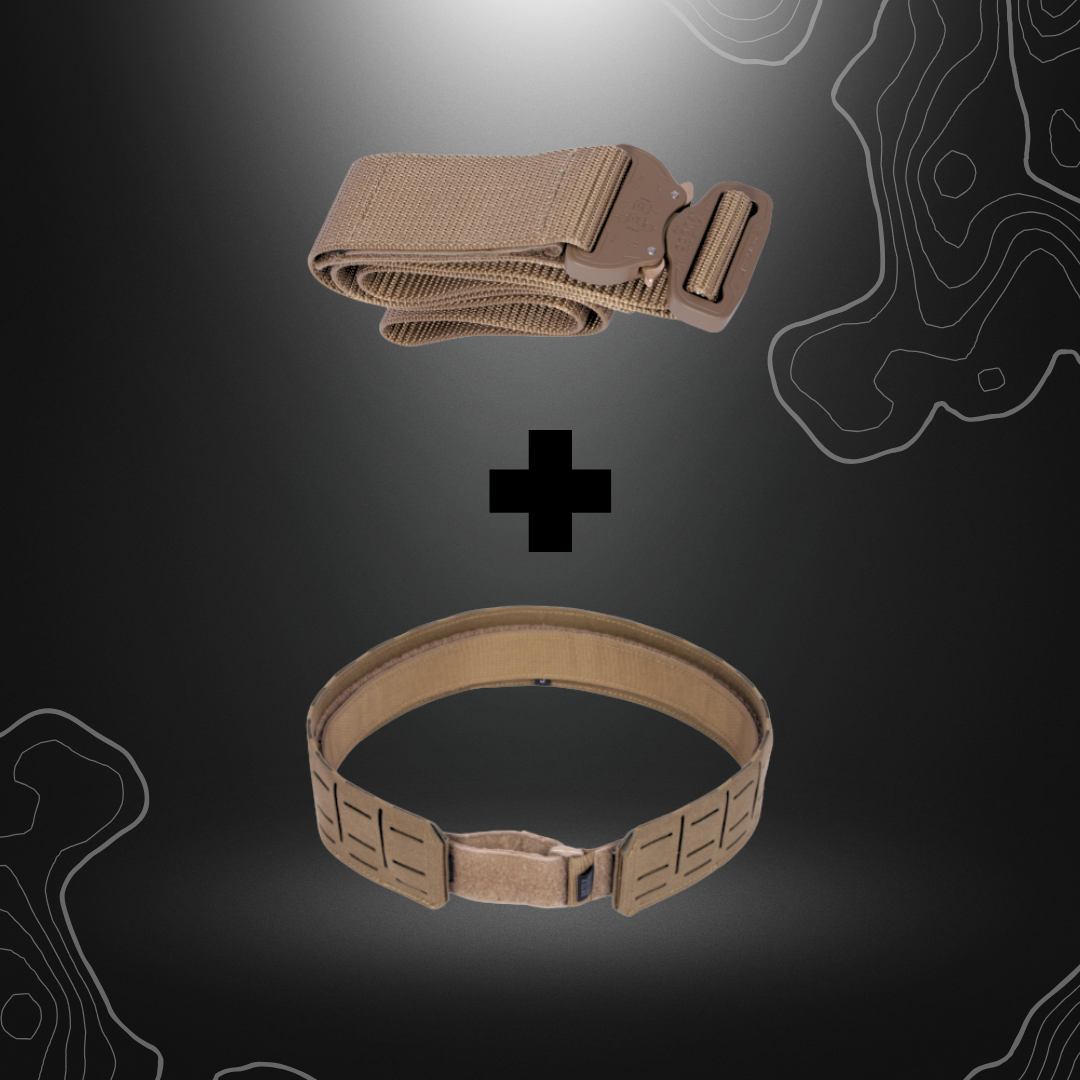 Ceinture tactique ultralégère ISTC TAN de Retex Solution avec système PALS/Molle et matériaux Cordura 500D de qualité supérieure