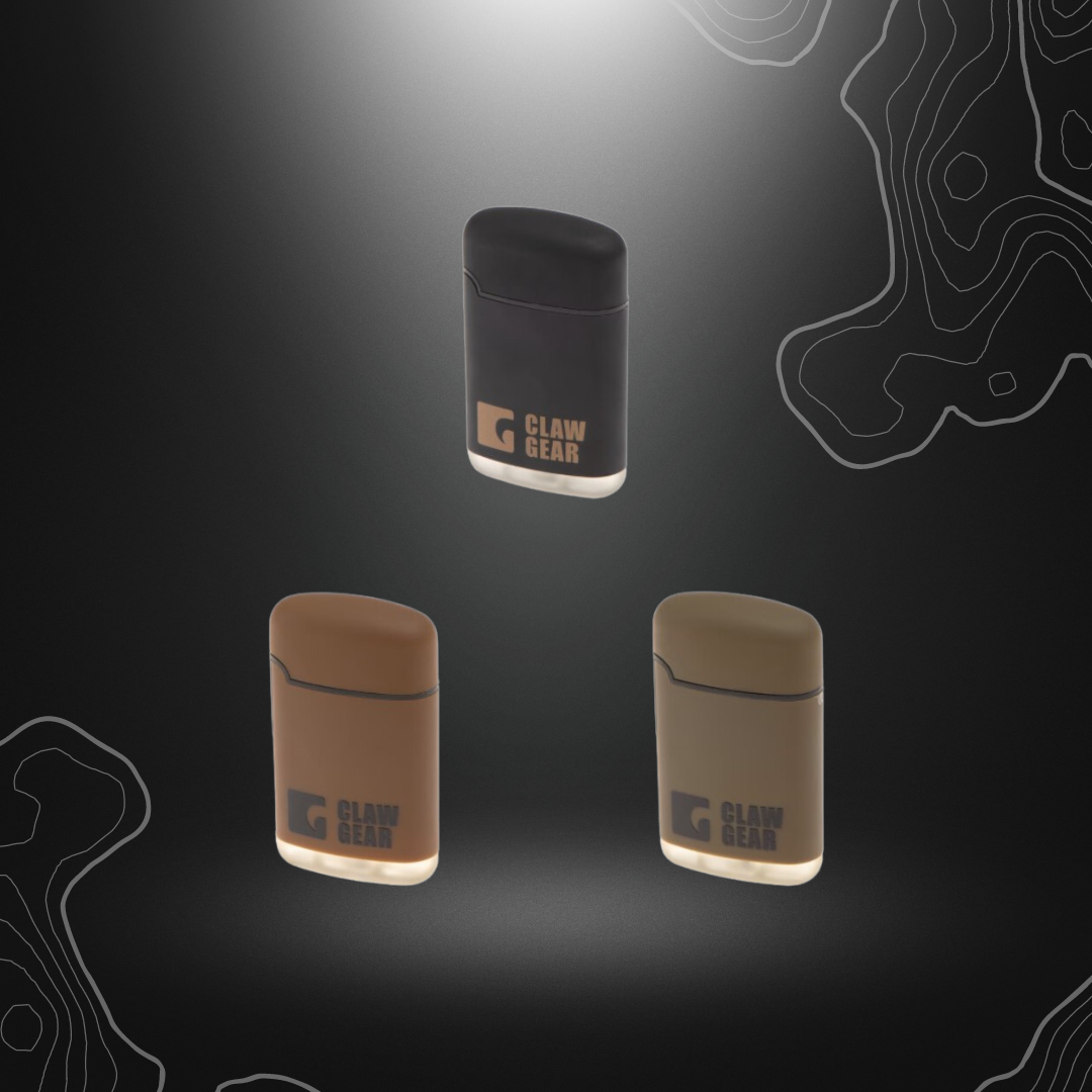 Alt tag : Briquet Tempête gaz MK II Storm de Clawgear en trois coloris