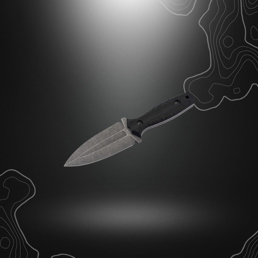 Robuste couteau tactique W1 Böker Plus avec lame à double tranchant en acier VG-10 et manche en G10 noir