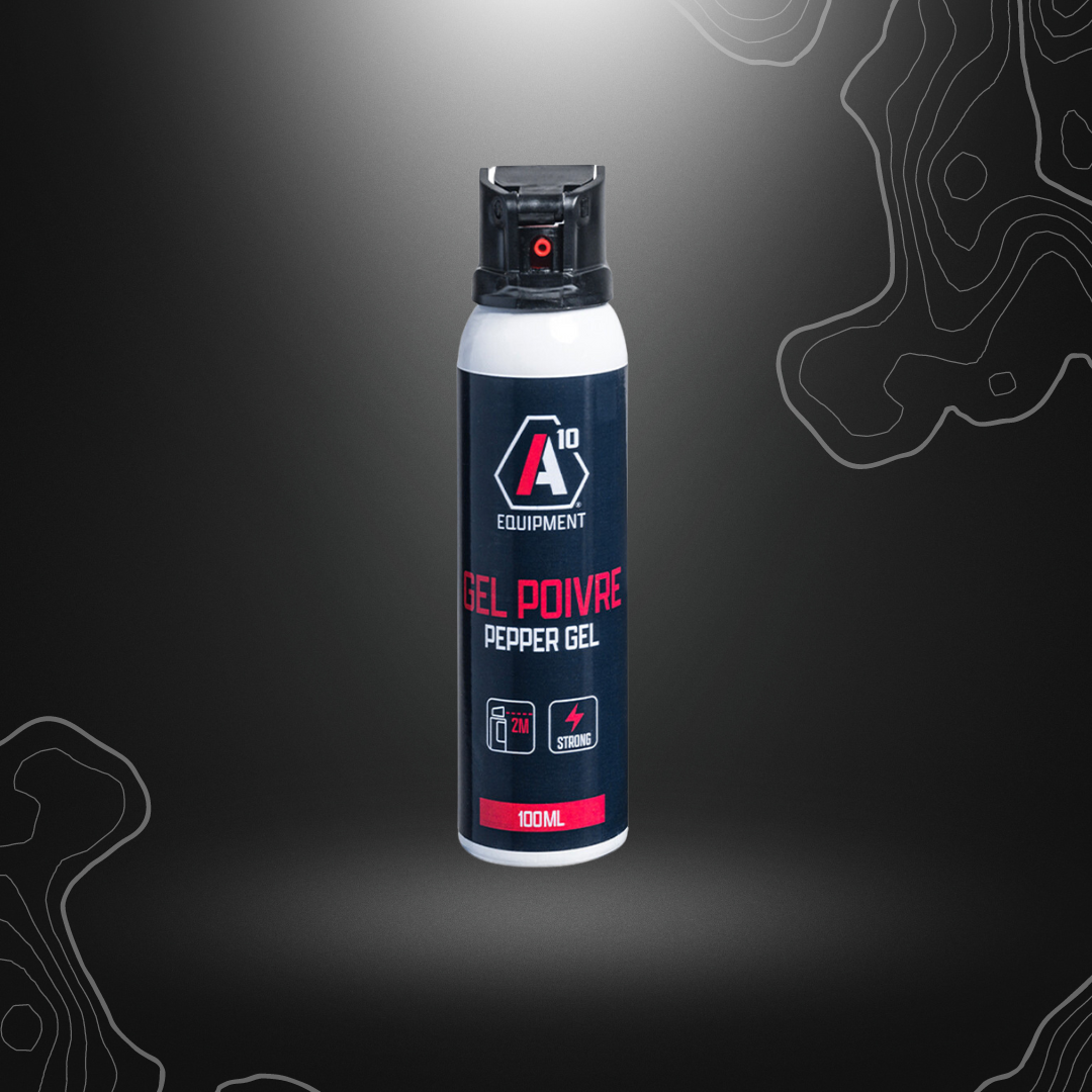 AÉROSOL LACRYMOGÈNE ANTI-AGRESSION GEL POIVRE 100ML | A10 EQUIPMENT