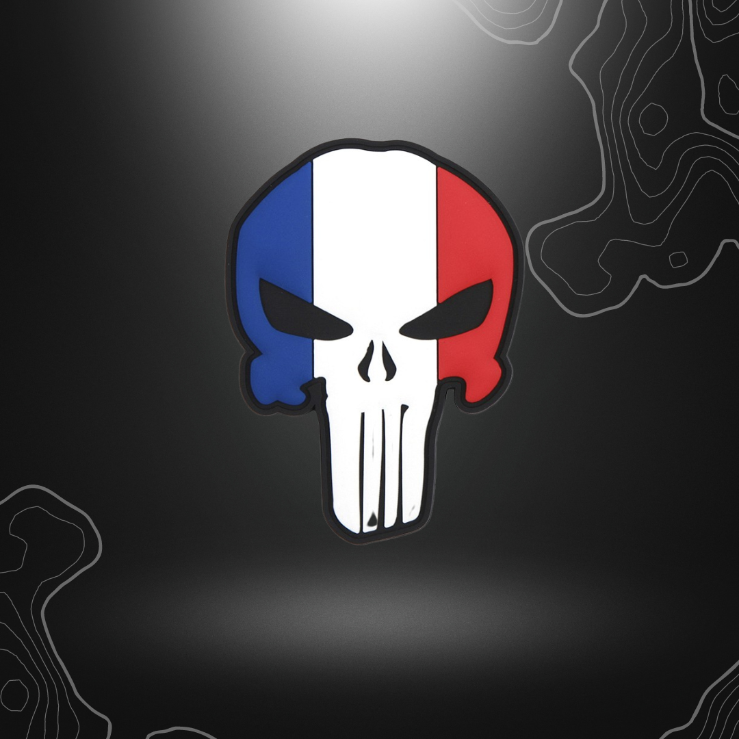 Patch PVC Punisher France, accessoire de mode