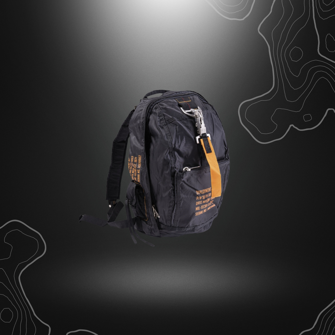 Sac à dos militaire Para 6 Deployment Mil-Tec en nylon, avec doublure en polyester, poids 630g, idéal pour la ville, l'école ou la route, avec plusieurs compartiments à zip et poche