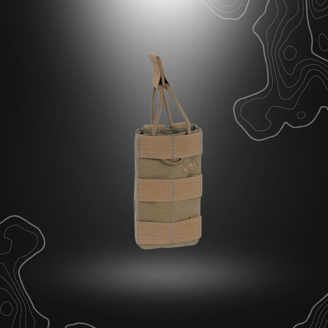 Porte-chargeur TASMANIAN TIGER TT SGL MAG POUCH BEL M4 MKII COYOTE en Cordura avec fixation élastique et système d'attache MOLLE