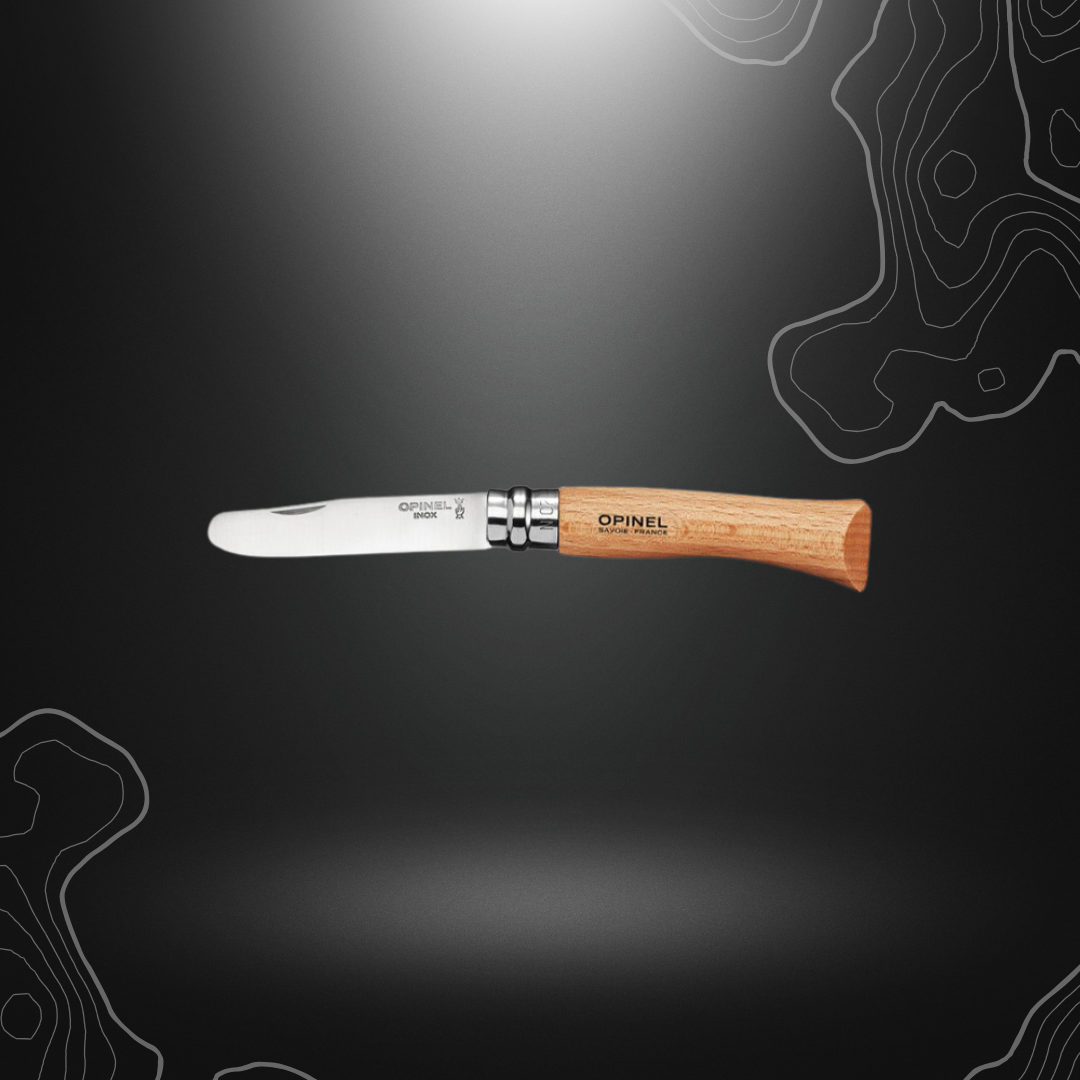 Opinel N°07 couteau à huîtres et coquillages en inox et hêtre pour l'ouverture de fruits de mer