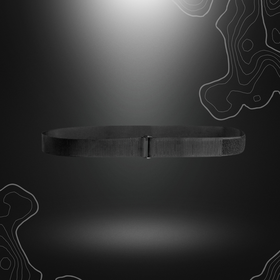 Ceinture Sécu-One 40mm noire de A10 Equipment, réglable en nylon avec boucle acier à attache rapide, longueur jusqu'à 135 cm