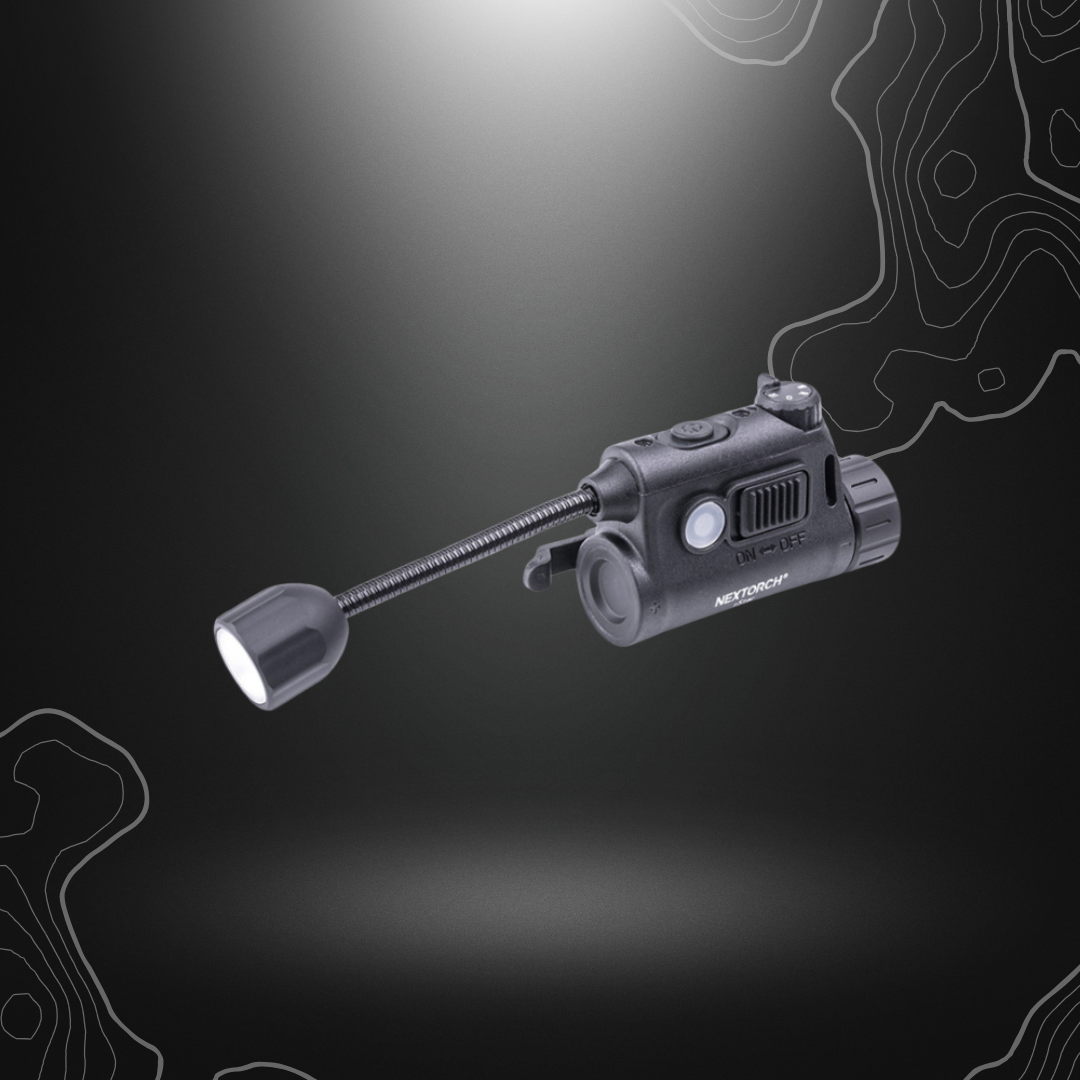 Rechargeable RSTAR helmet lamp with white, red, green and infrared lighting | Nextorch