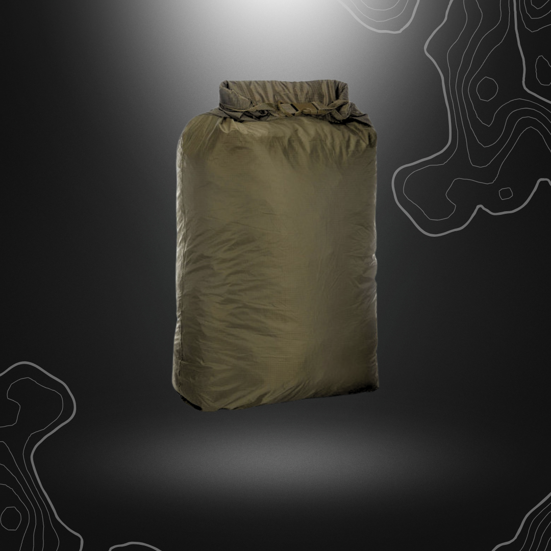 Sac étanche Expédition 80L vert olive de A10 Equipment, résistant et léger, avec enduction étanche et coutures étanches
