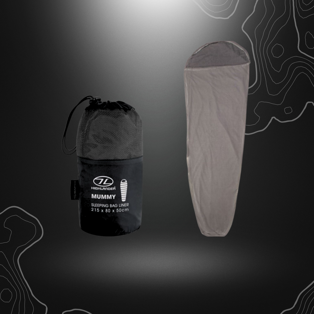 Highlander Mummy Bag Liner, sac à viande pour sac de couchage en polyester, augmente le confort thermique et la durée de vie du sac de couchage