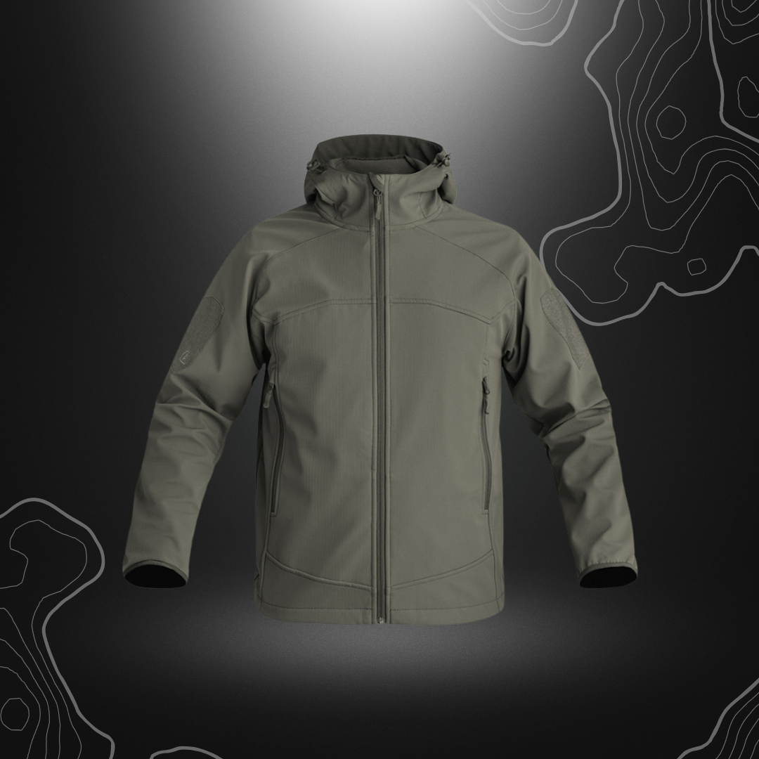 Veste Softshell Instructor de A10 Equipment, veste polyvalente imperméable, respirante et coupe-vent, conçue pour la résistance et le confort avec doublure polaire et technologie Soft-Shell