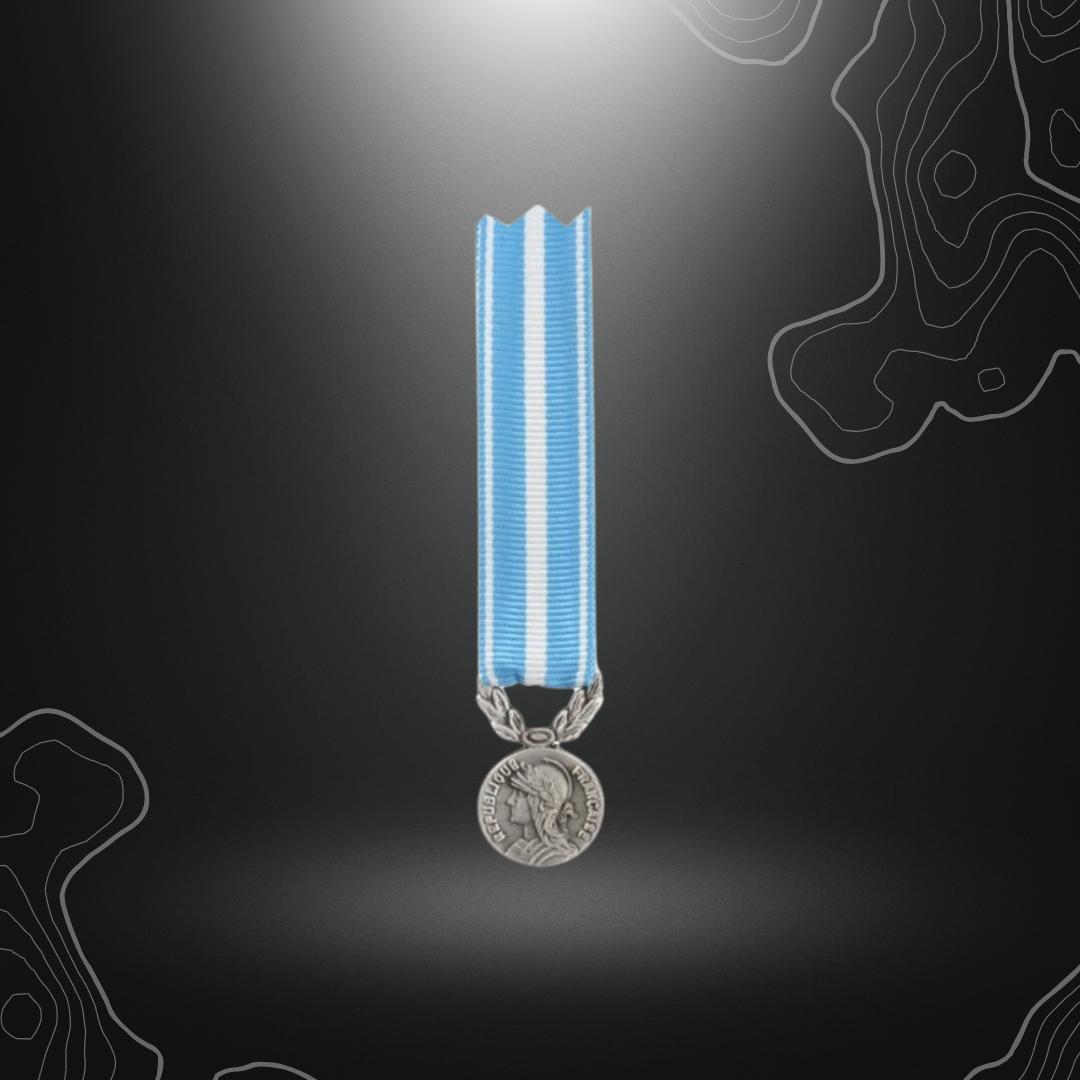 Alt tag: Médaille bronze argenté Réduction Outre-Mer sans barrette