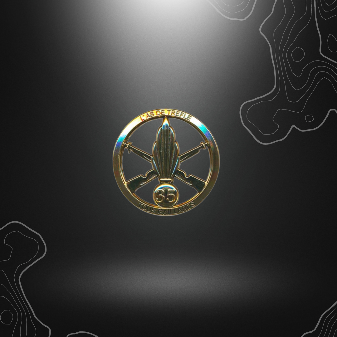 Logo en or de l'insigne de béret 35 RI