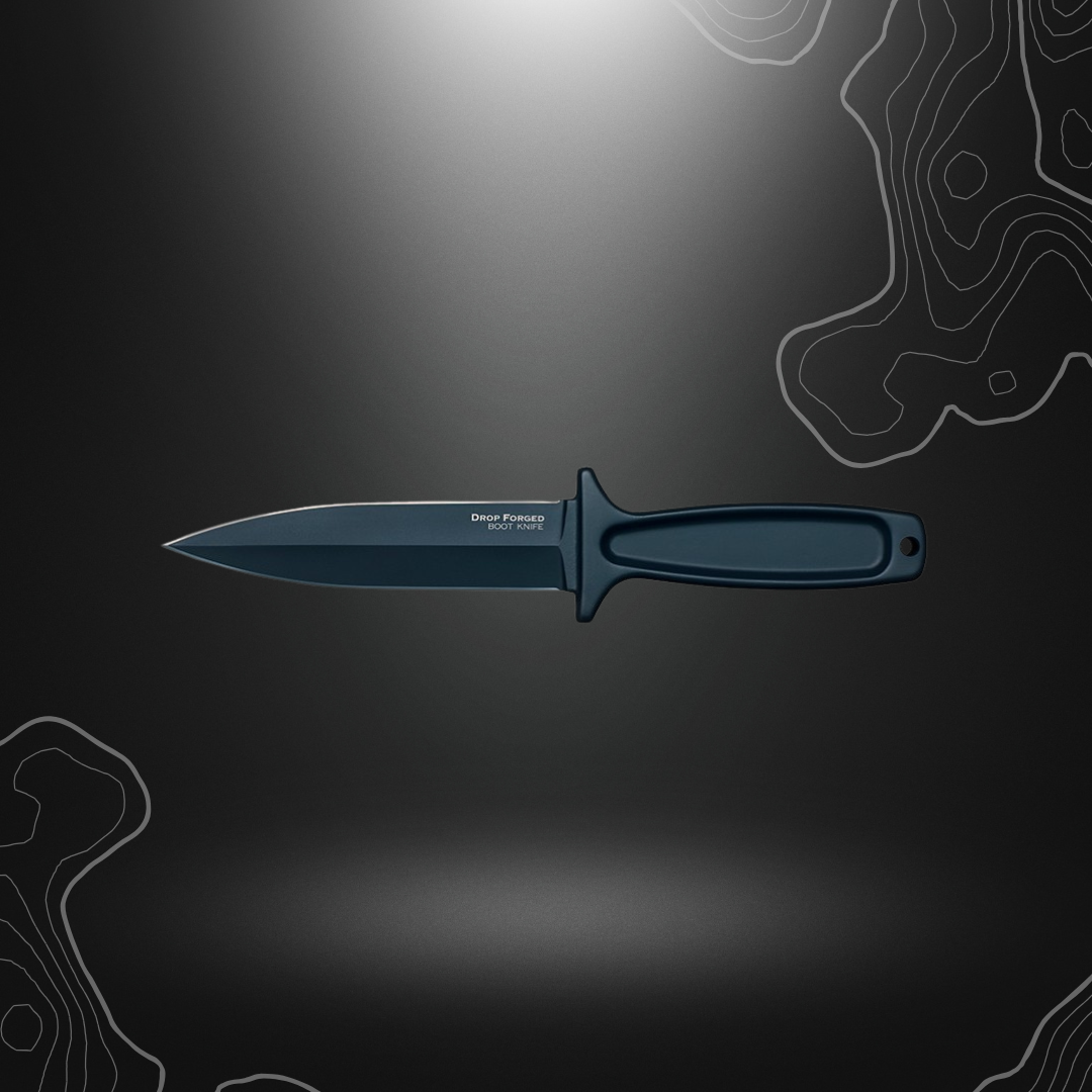 Couteau de botte Cold Steel Drop Forged Boot 36MB en acier carbone 52100 avec lame double tranchant de 127 mm