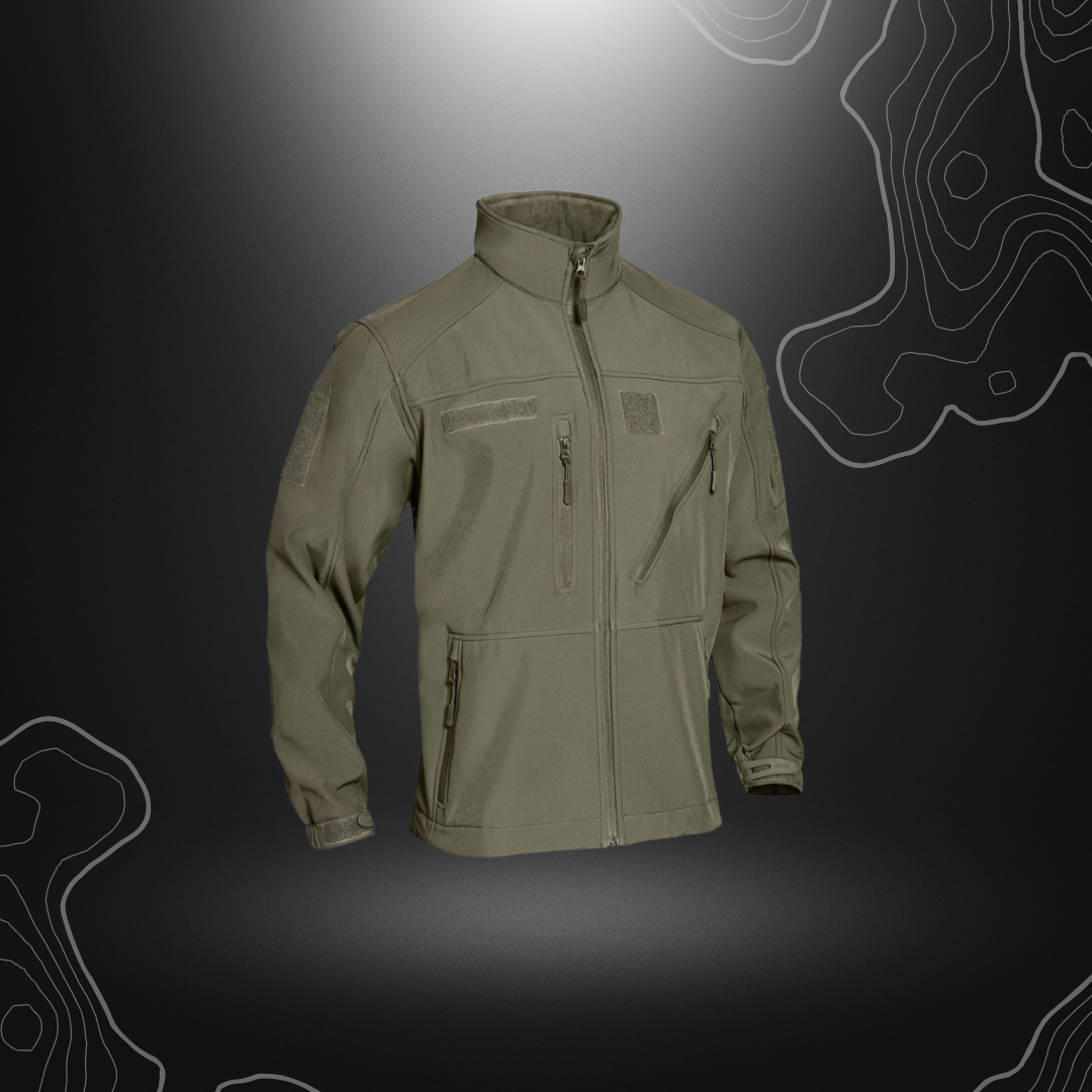 VESTE SOFTSHELL 3 COUCHES VERT OLIVE | OPEX