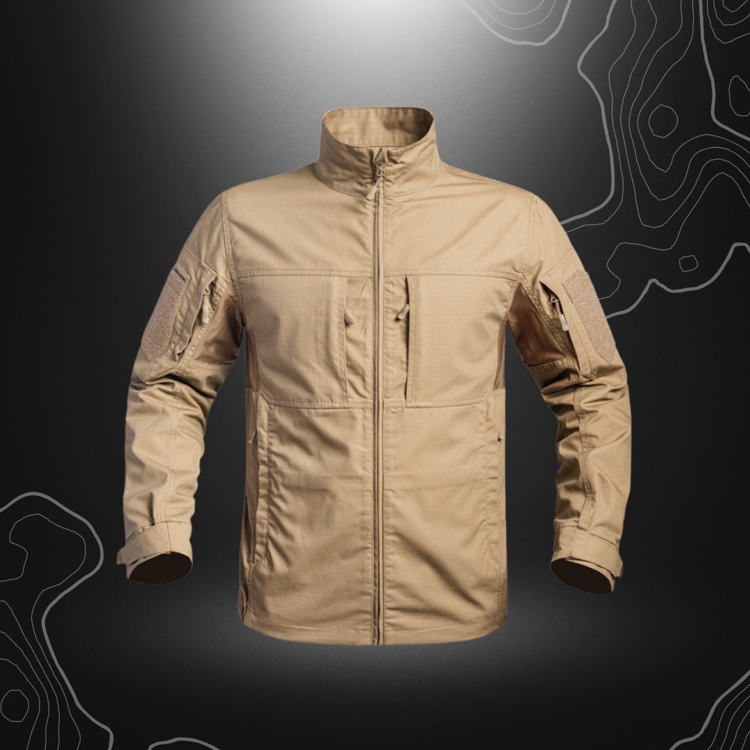 Veste courte Fighter résistante et ergonomique par A10 Equipement avec poches multiples, coutures renforcées et protection IR-PROTECT