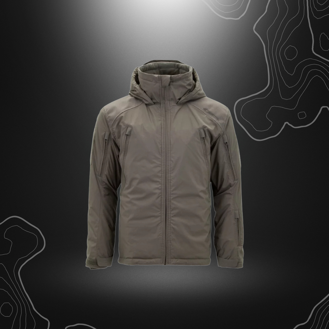 Veste militaire MIG 4.0 en vert olive de la marque Carinthia, résistante et confortable avec isolation G-Loft et matière coupe-vent et hydrofuge