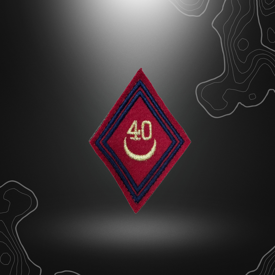 PATCH LOSANGE D'ARME 40 RA SOUS-OFF