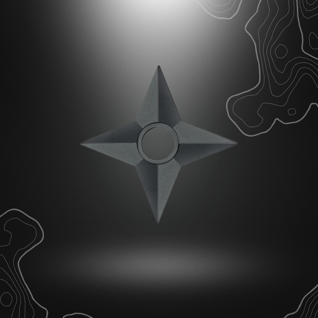 Shuriken en caoutchouc pour entraînement de 12,4 cm de la marque Albainox, idéal pour les amateurs de lancer d'étoile