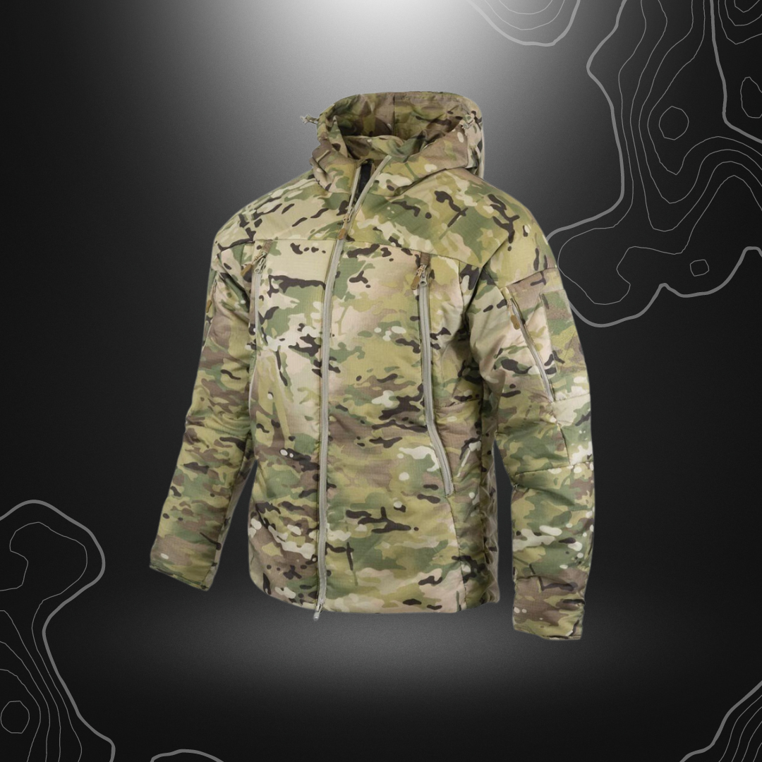 Veste thermique Parka Vulcan B474 en multicam d'Arktis avec isolation PrimaLoft Gold et extérieur résistant à l'eau et au vent
