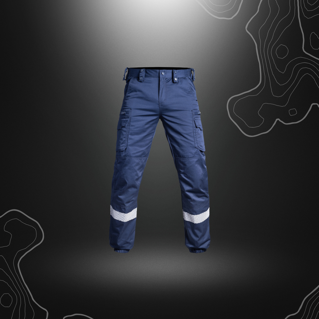 PANTALON V2 SÉCU-ONE BAS ELASTIQUE HV-TAPE BLEU MARINE | A10 EQUIPMENT