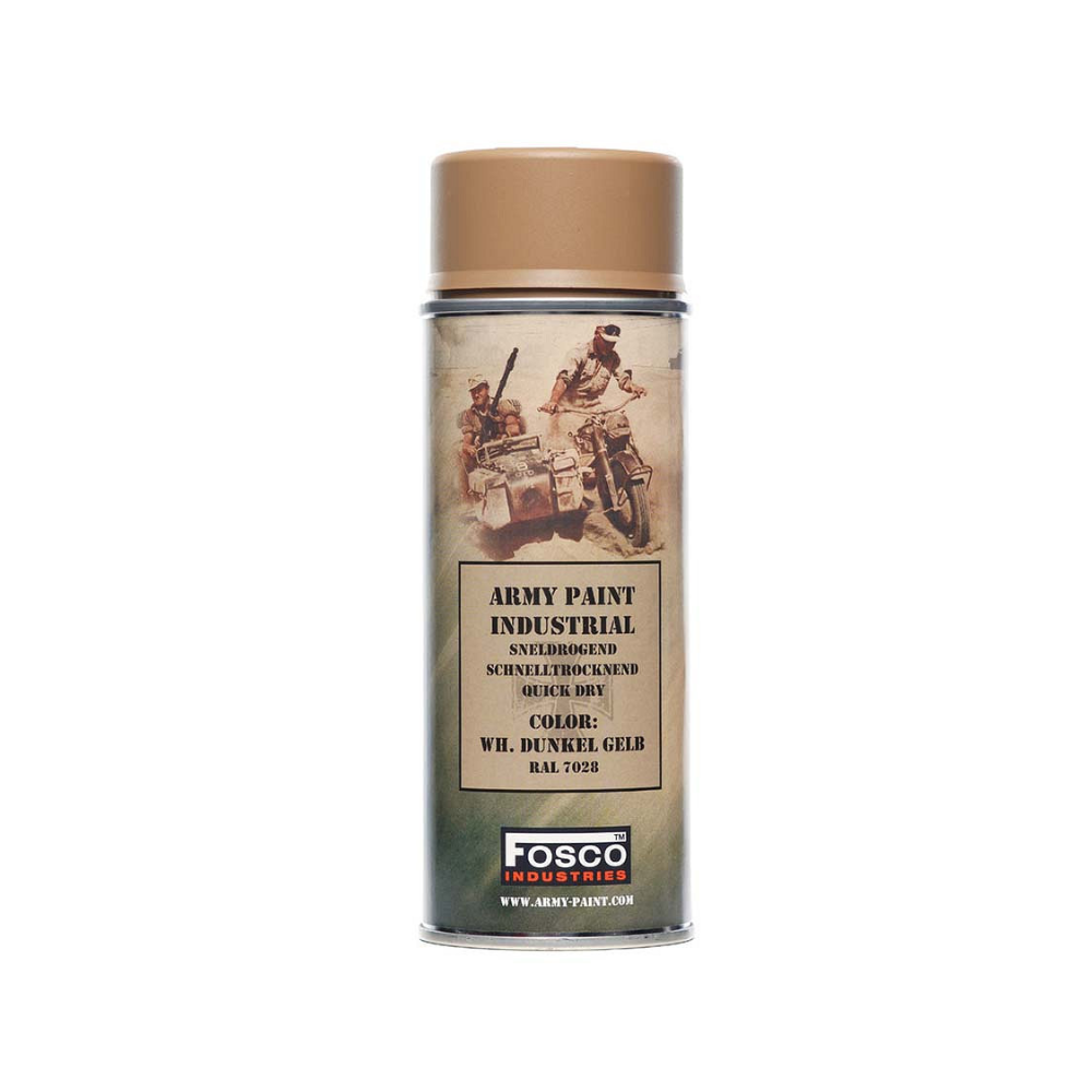 Bombe de peinture militaire Fusco 400ml, séchage rapide, tous usages