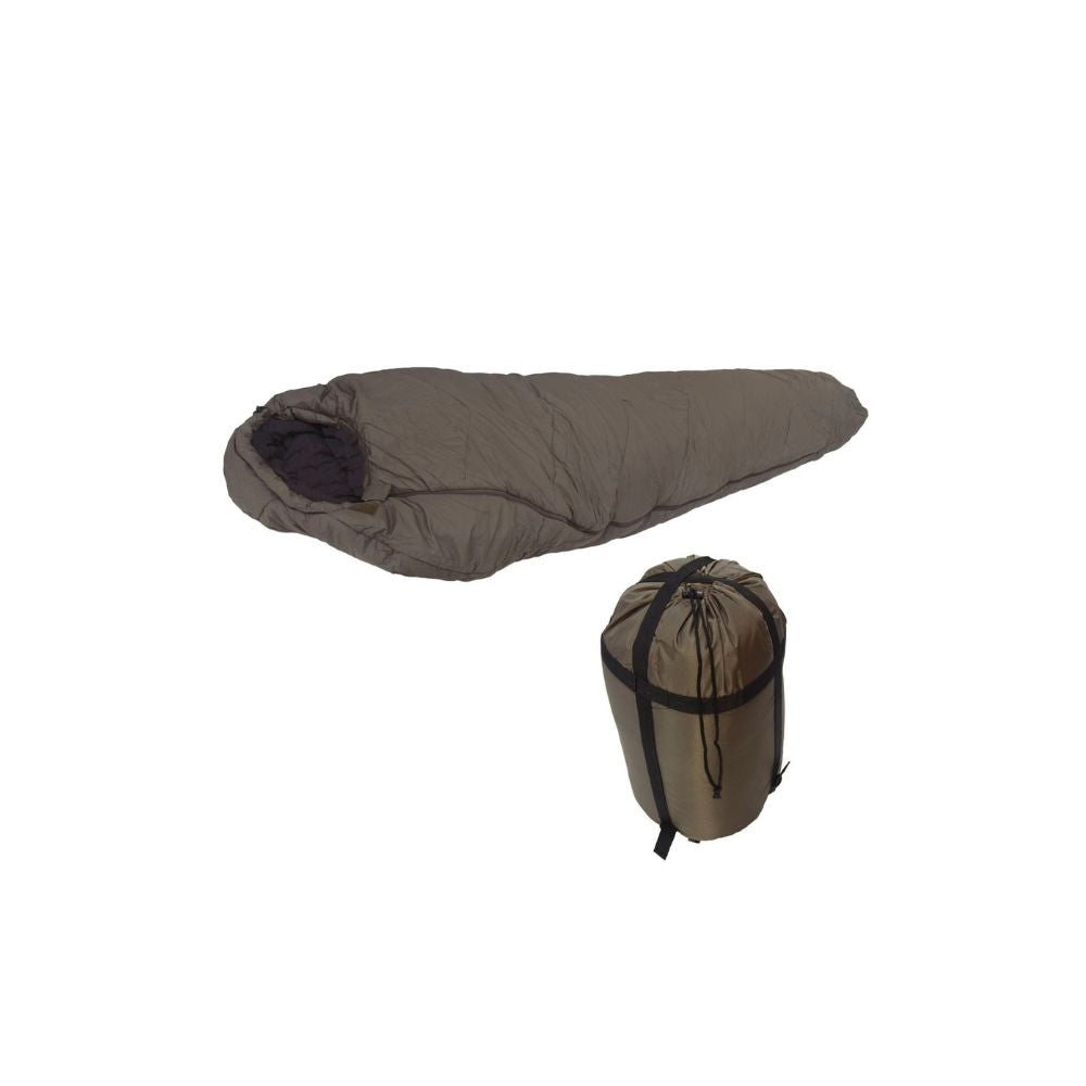 OPEX Extreme Cold Weather Sleeping Bag in Army Green with Mummy Shape and Anti-Cold Collar