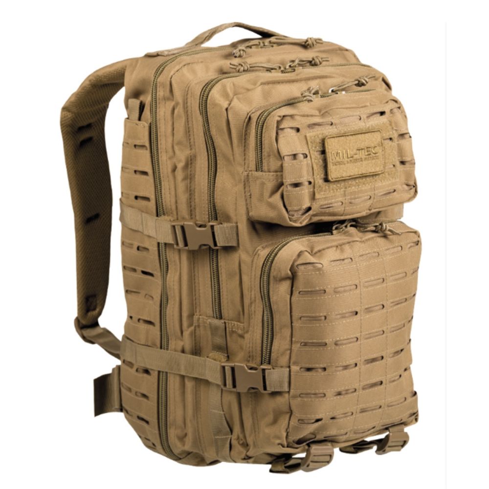 SAC À DOS US ASSAULT LARGE LASER CUT 36L TAN | MIL-TEC