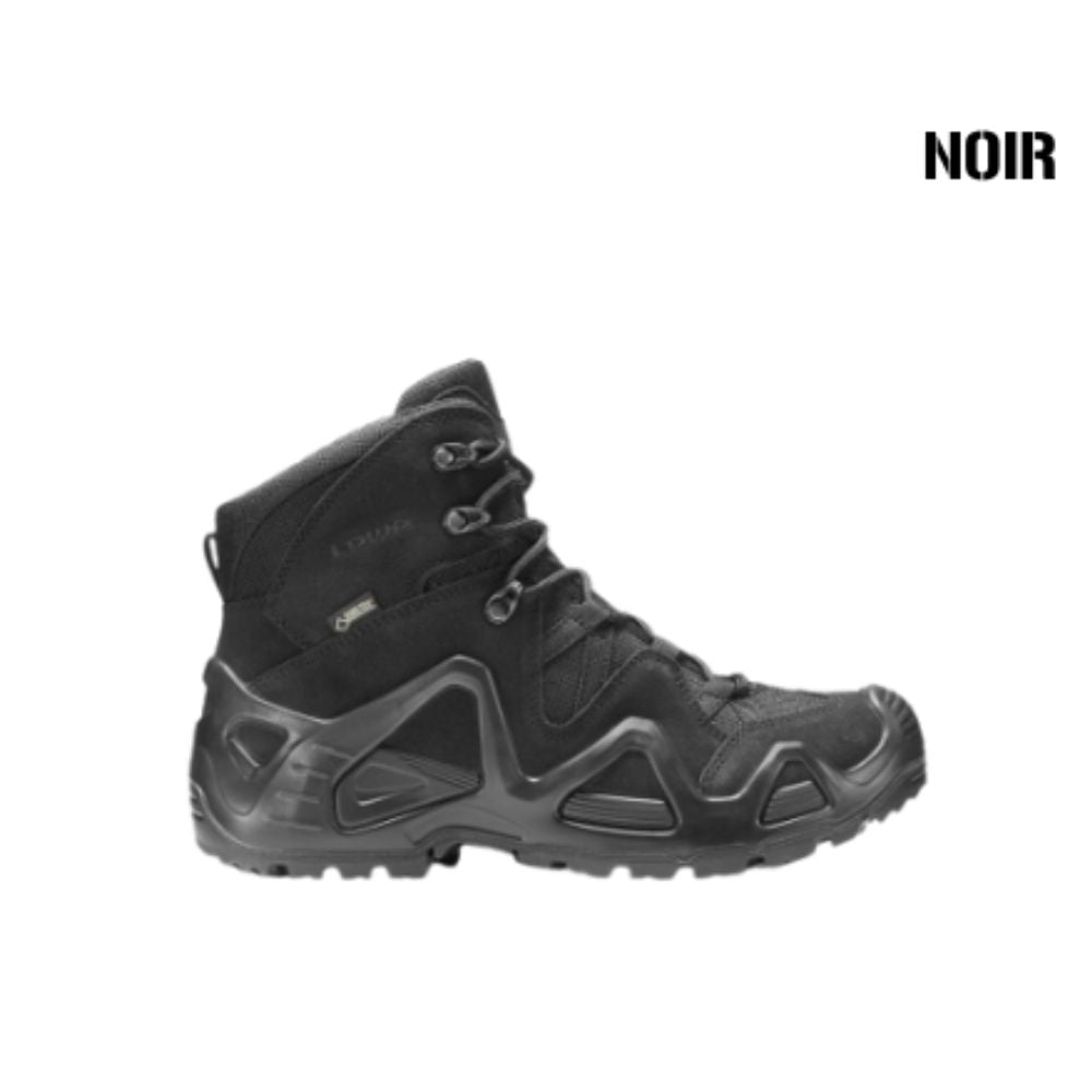 Chaussures Zephyr GTX Mid TF Noire de Lowa, légères et confortables pour terrain modéré, avec membrane Gore-Tex respirante et imperméable