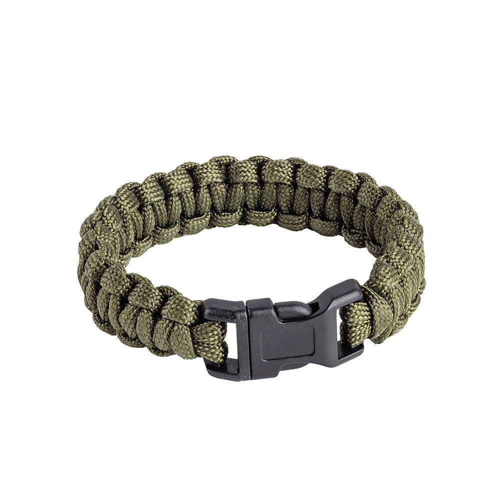 Bracelet de survie en paracorde tressée avec fermeture à clip par A10 Equipment