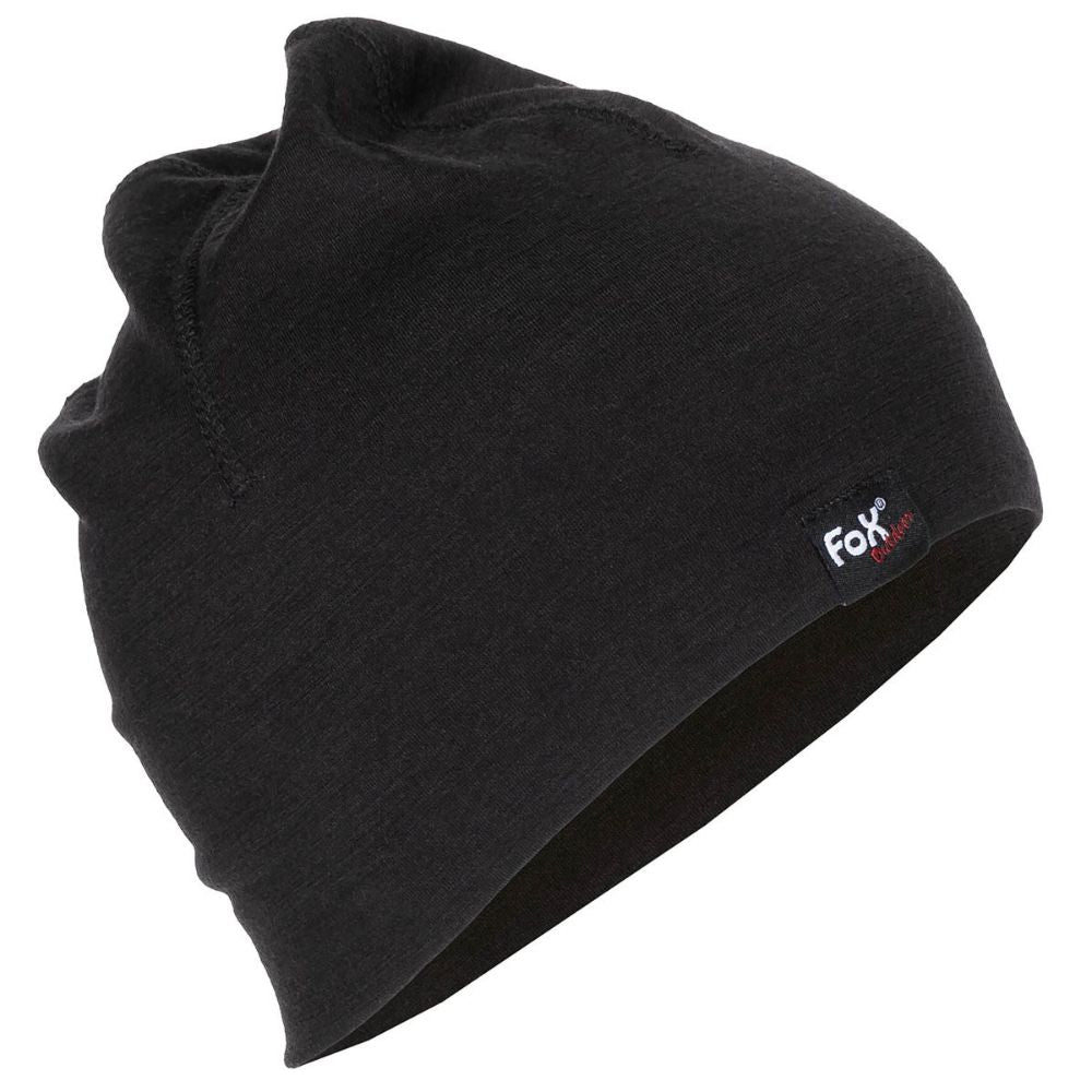 Bonnet Beanie Merino Lite de Fox Outdoor, léger, doux, élastique, respirant, à séchage rapide, monocouche, taille unique, en 100% laine Mérinos