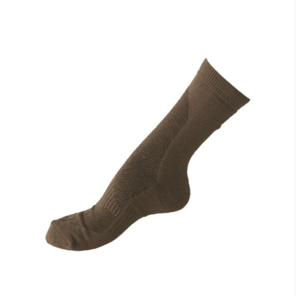 Chaussettes mi-hautes Coolmax vert olive Mil-Tec avec contrôle d'humidité et confort durable
