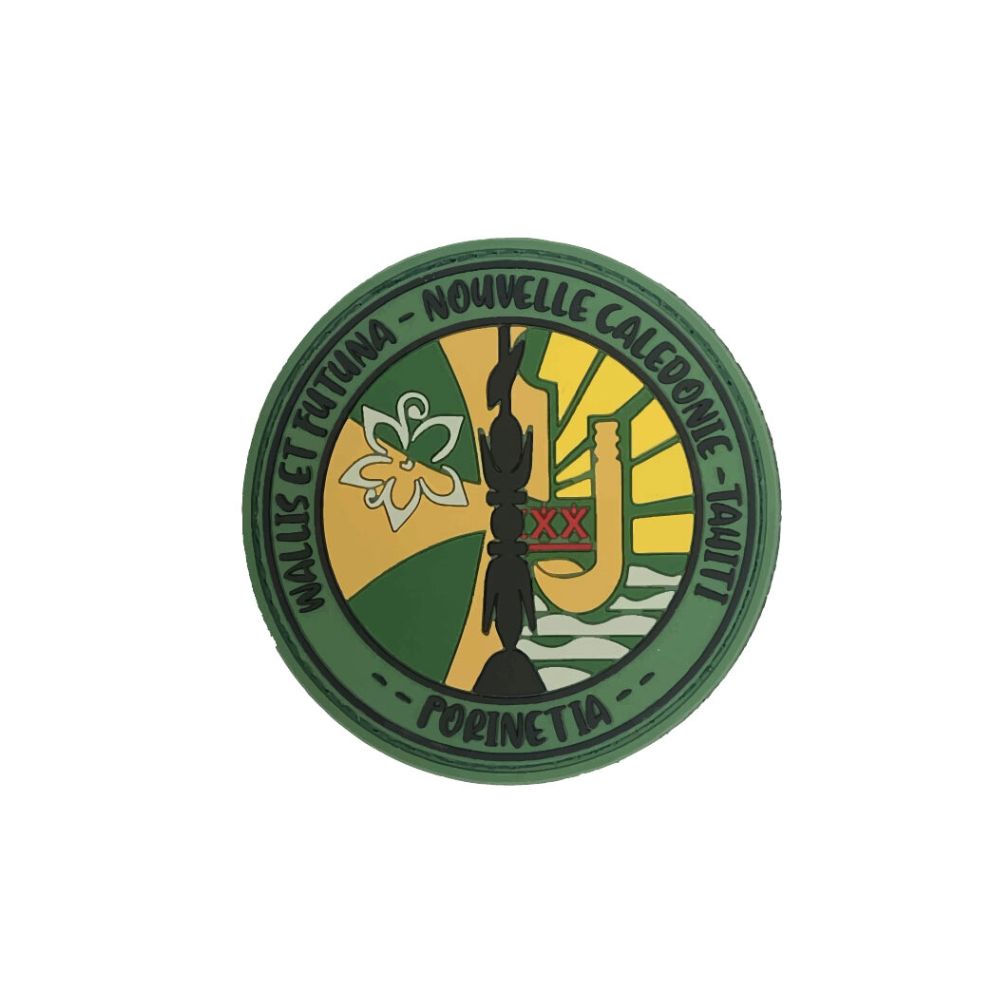 Patch représentant les îles de Wallis et Futuna en basse visibilité