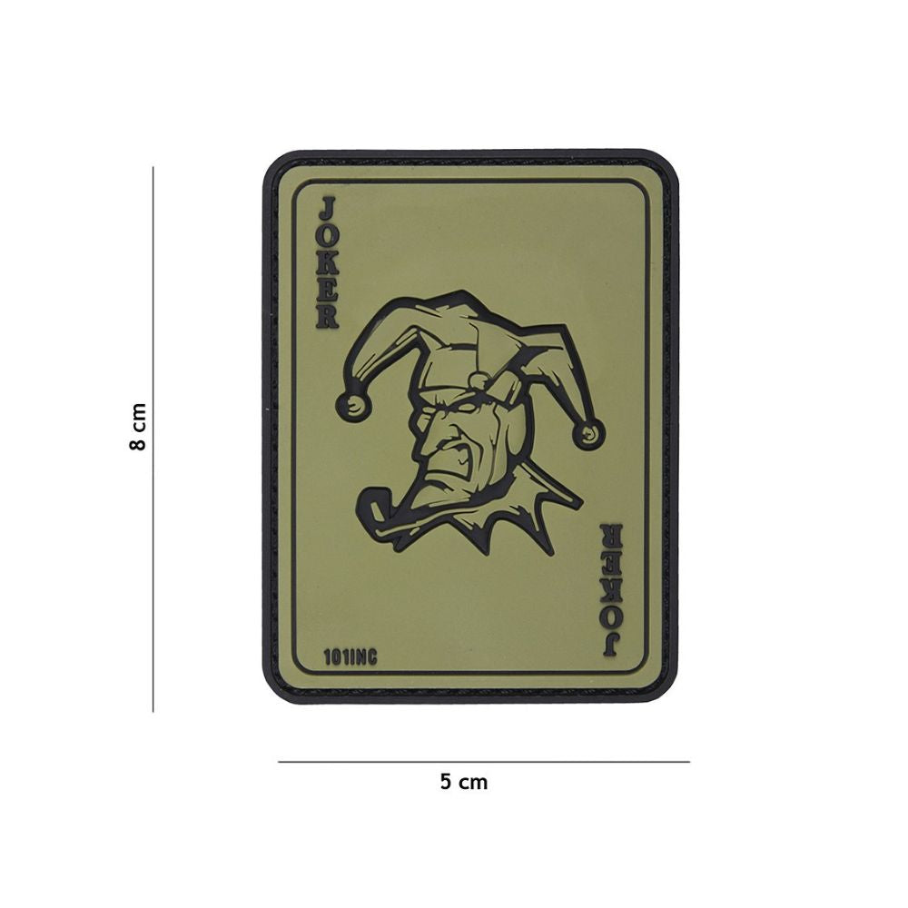 Patch PVC Joker basse visu, décoration de vêtement.