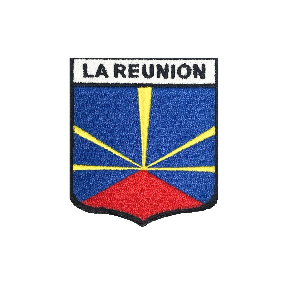 Patch en tissu représentant la Réunion pour personnalisation de vêtements