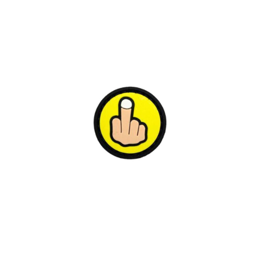 Patch en PVC jaune de 3 cm avec système velcro