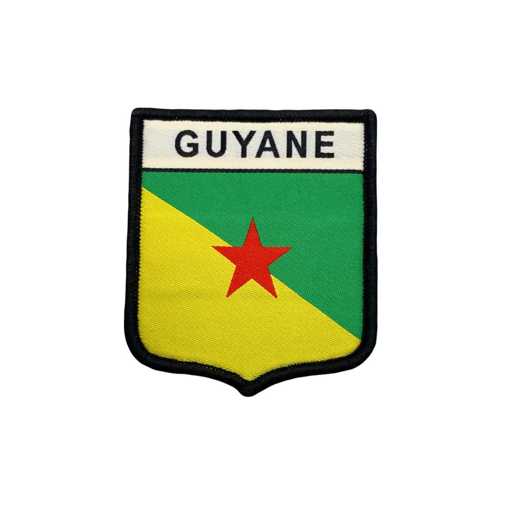 Patch en tissu représentant la Guyane pour customisation de vêtements
