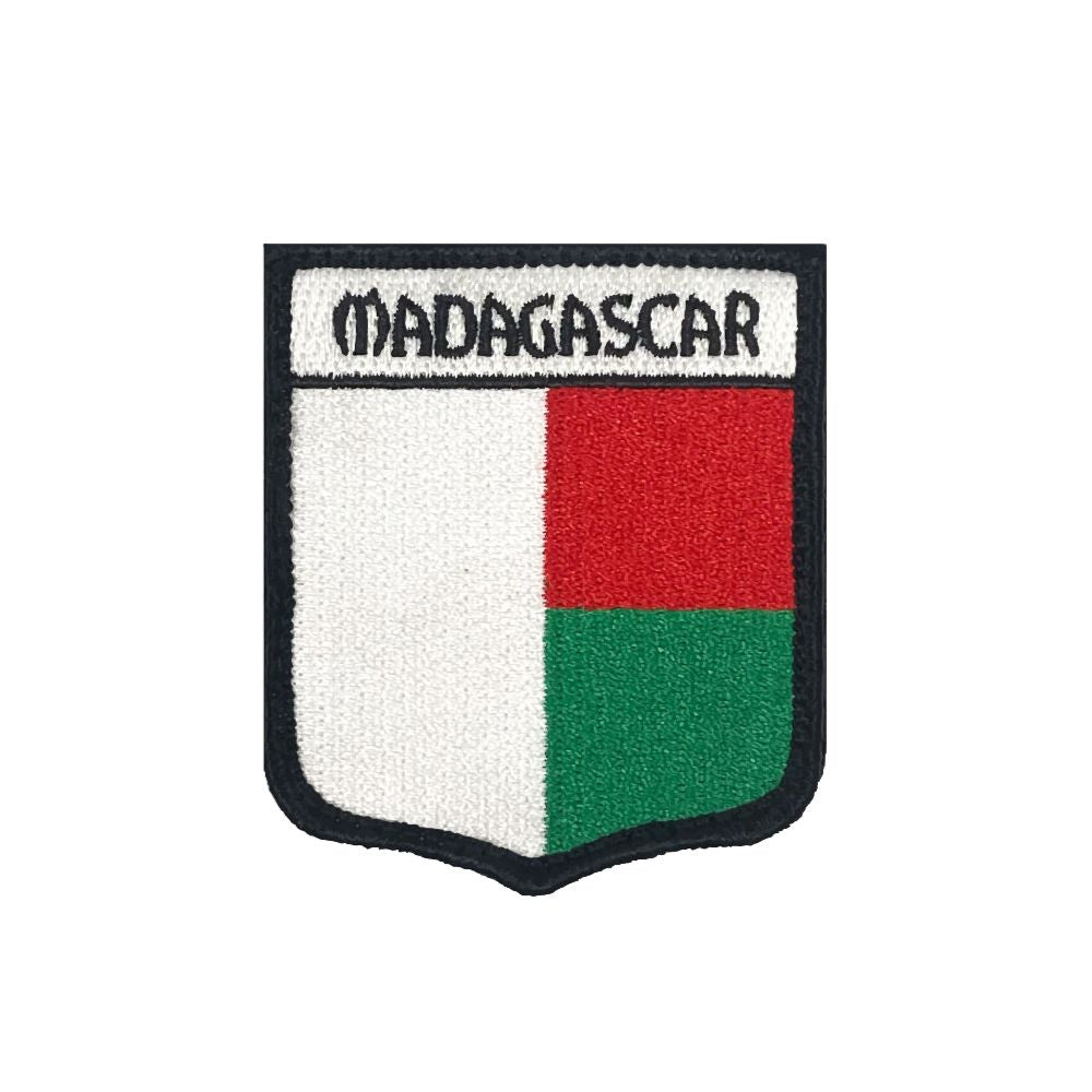 Patch en tissu représentant Madagascar pour personnalisation de vêtements