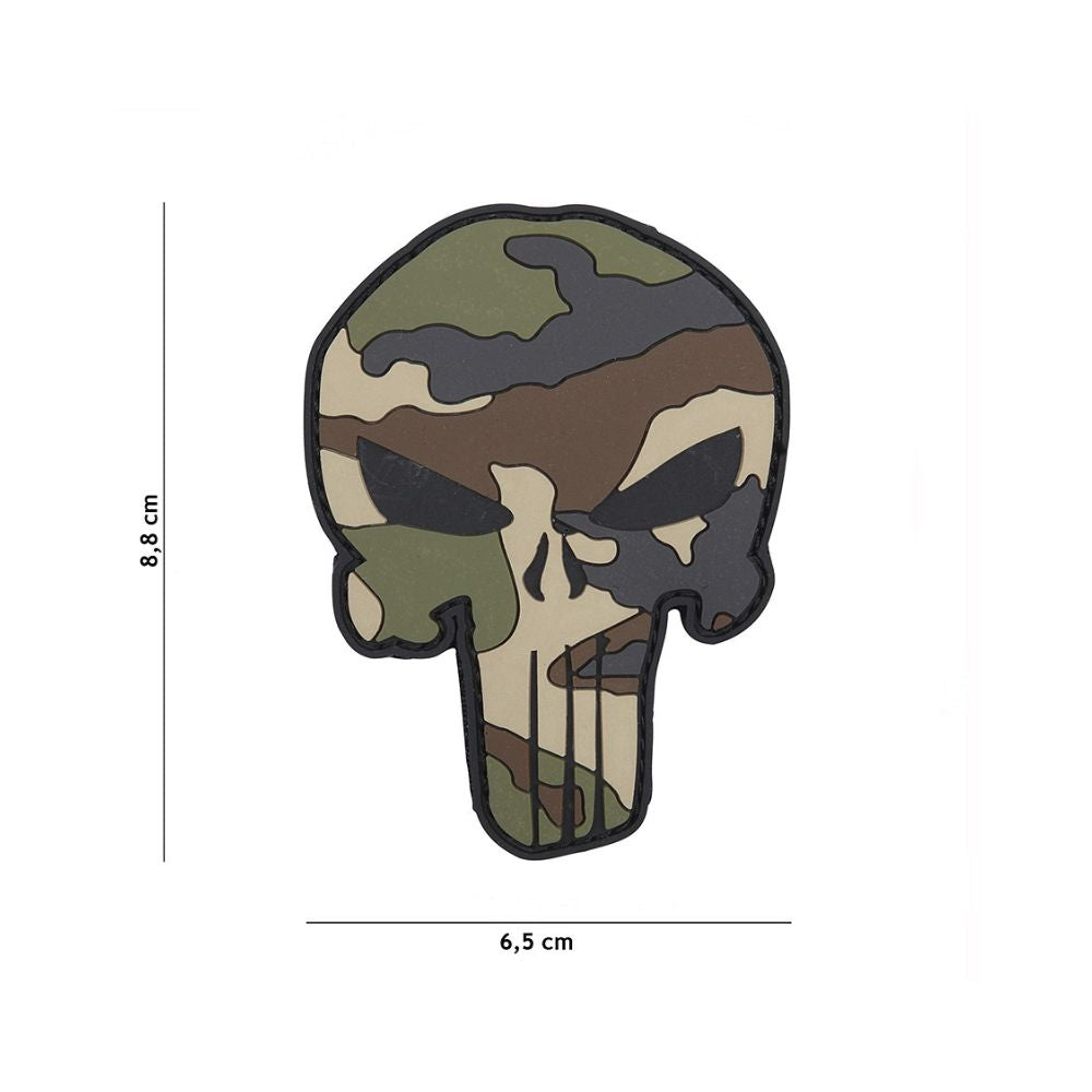 Patch Punisher Cam CE PVC militaire