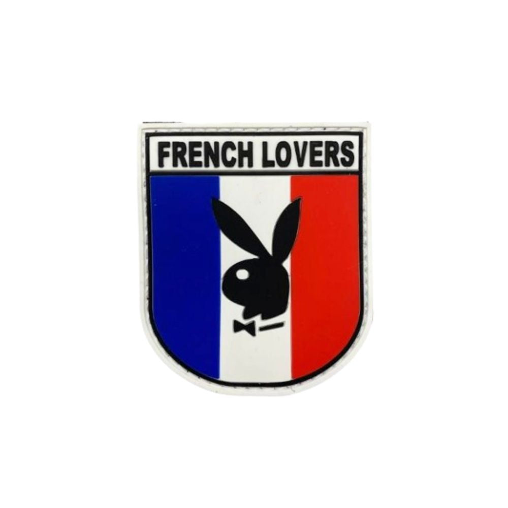 Patch PVC à l'effigie des amoureux français