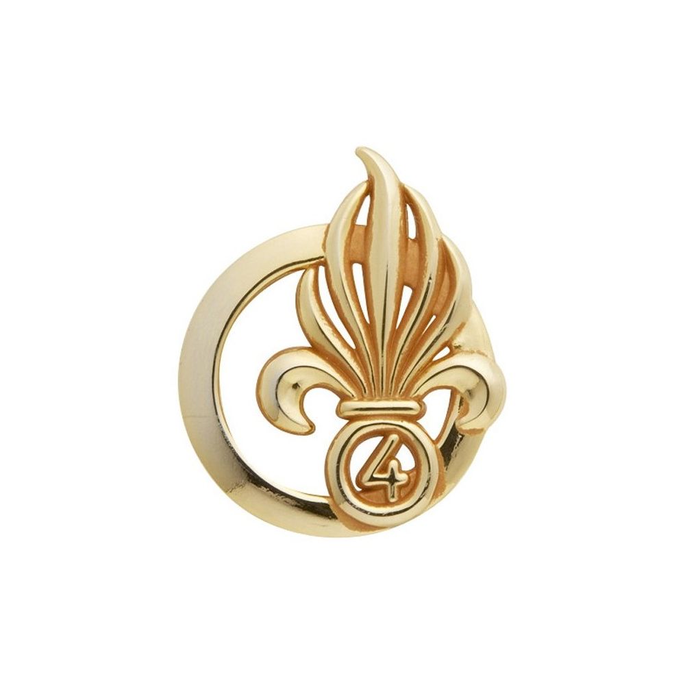 Insigne doré de béret de la Légion 4ème REI