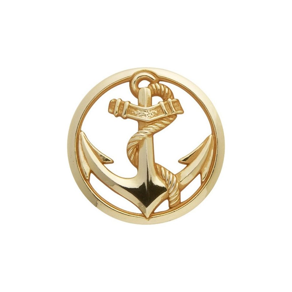 Logo doré du béret des troupes de marine