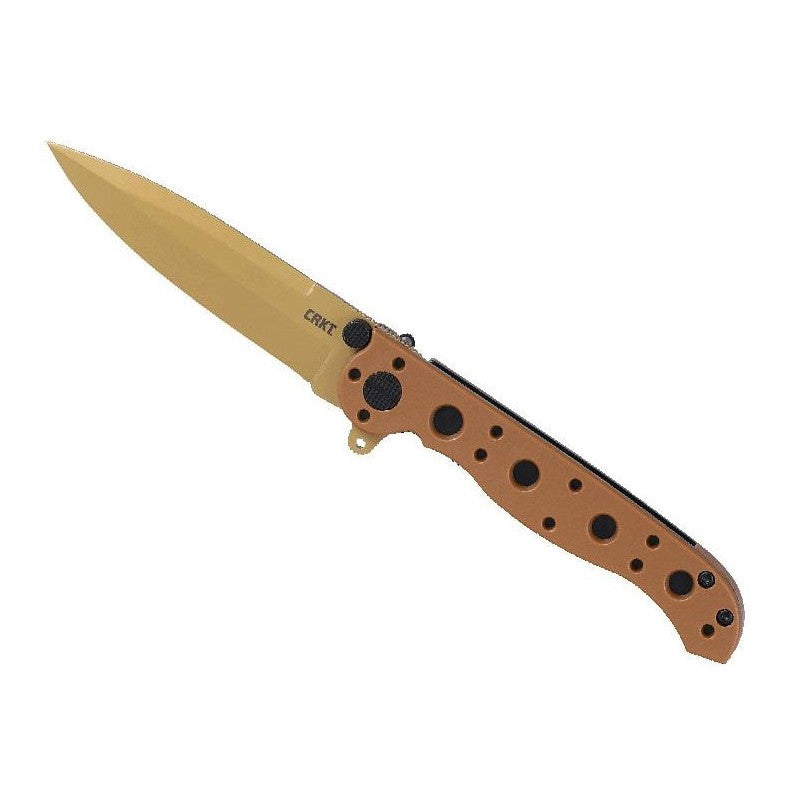 CRKT M16-01DZ Couteau pliant sable avec lame en acier D2 et manche en nylon renforcé
