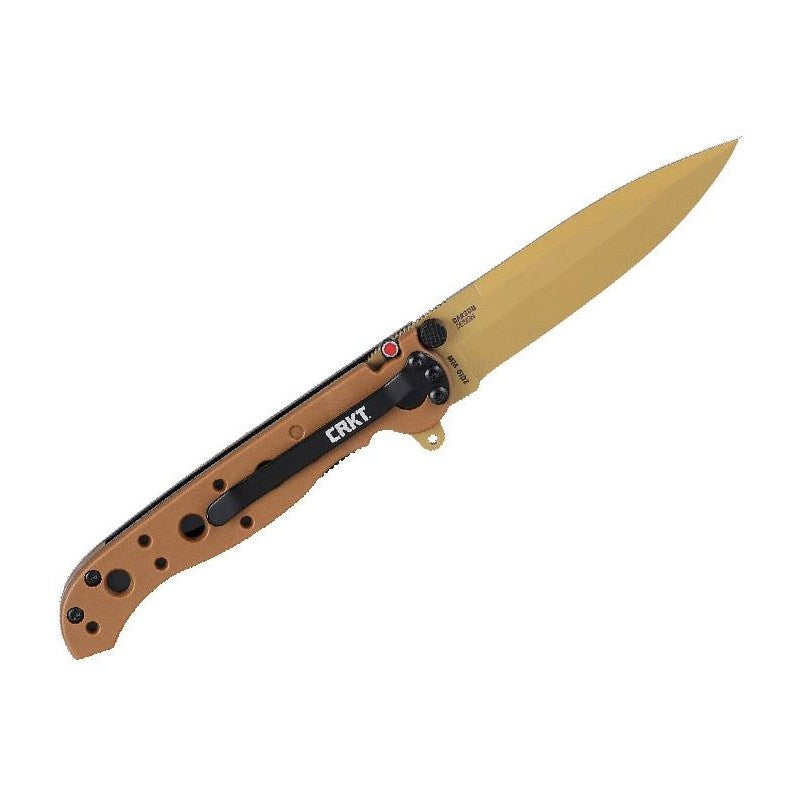 CRKT M16-01DZ, couteau pliant robuste avec lame en acier D2 et manche en nylon renforcé de fibres de verre