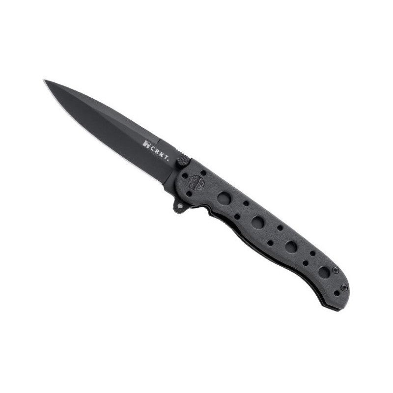 Couteau pliant M16-01KZ noir de la marque CRKT avec lame de 79mm en acier résistant à la corrosion et verrouillage par liner lock