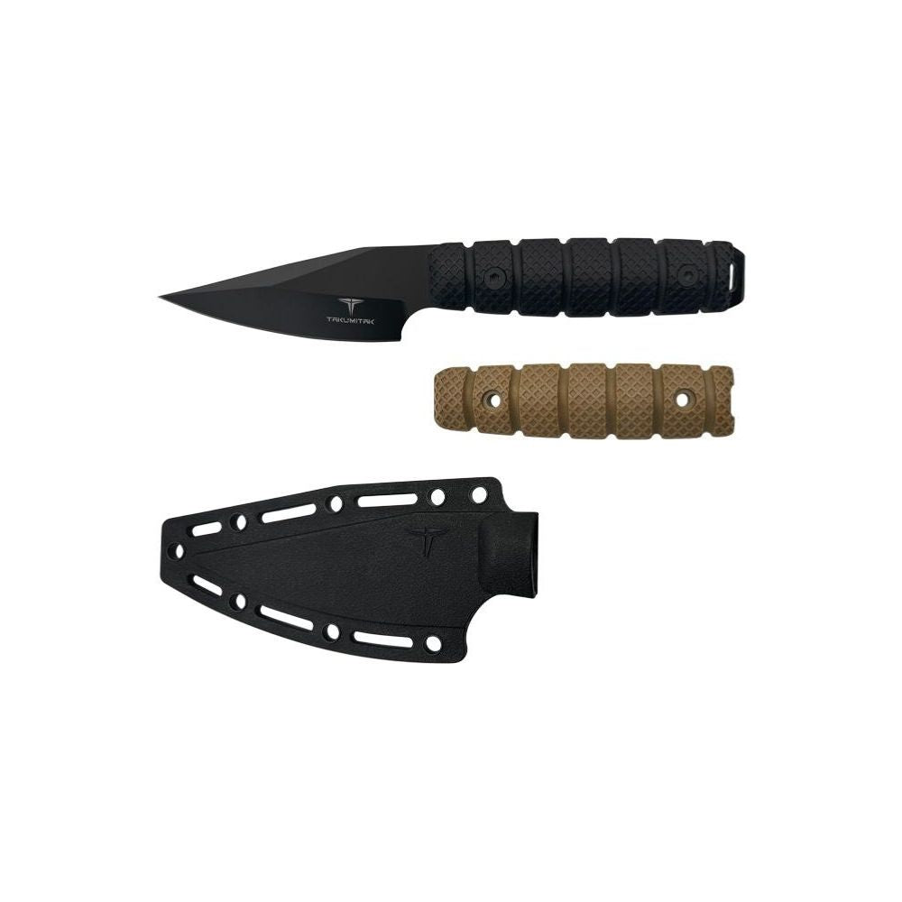 Poignard Sector 3 Takumitak avec lame en acier noir et manche ergonomique en nylon renforcé