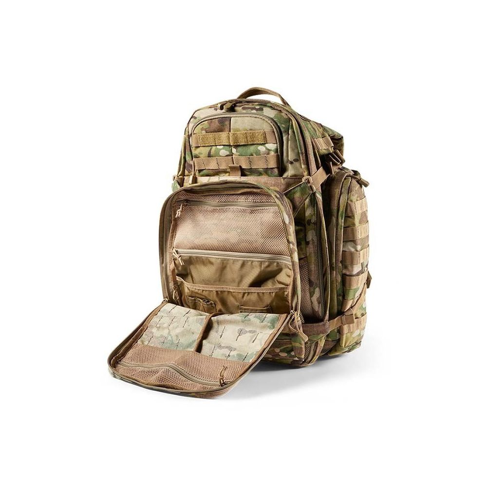 Sac à dos tactique Rush™ 72 Multicam®, résistant et fonctionnel, avec de nombreux compartiments et grand volume d'emport, idéal pour des missions de plus de 36h