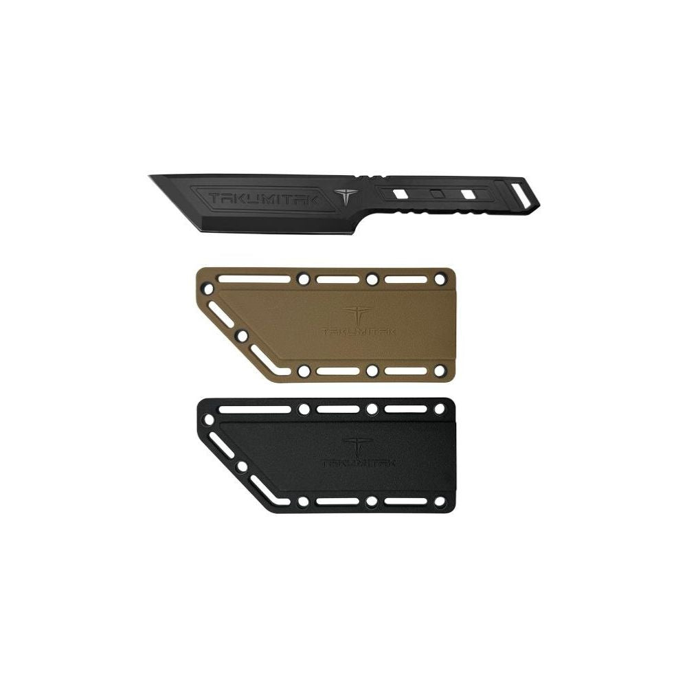 Poignard Takumitak Hard End avec lame de 12cm en acier, idéal pour les aventures en plein air