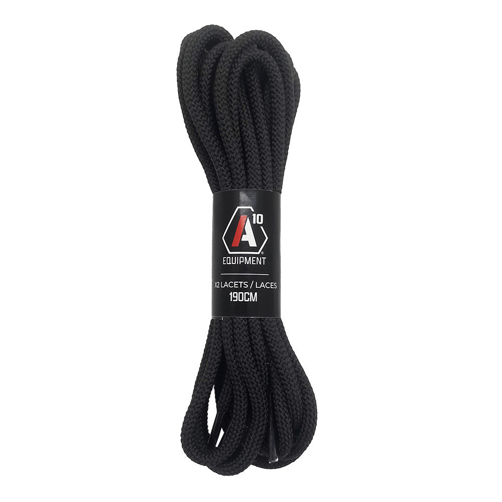 Paquet de lacets SÉCU-ONE noirs, résistants et fonctionnels pour chaussures de sécurité