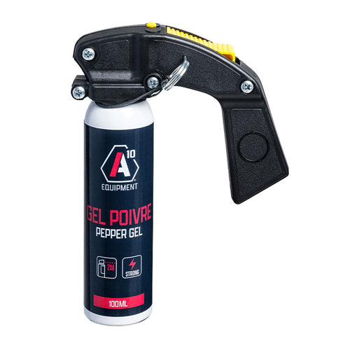 Aérosol lacrymogène anti-agression 100ml avec poignée par A10 Equipment