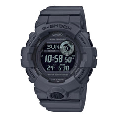 Montre numérique connectée G-SHOCK GBD-800 de Casio avec cadran en verre minéral, bracelet en résine, fonctionnalités de synchronisation Bluetooth, calendrier automatique, heure universelle,